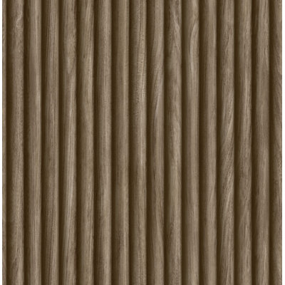 Fluted Wood Effect Wallpaper