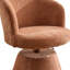 Chaise de salle à manger rembourrée Modern Chenille, tabouret de bar pivotant à 360 ° réglable en hauteur, tabouret de coiffeuse-1328030541