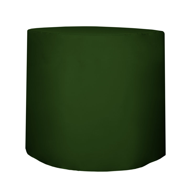 Javin Solid Color Round Tablecloth, Moss Green, 5