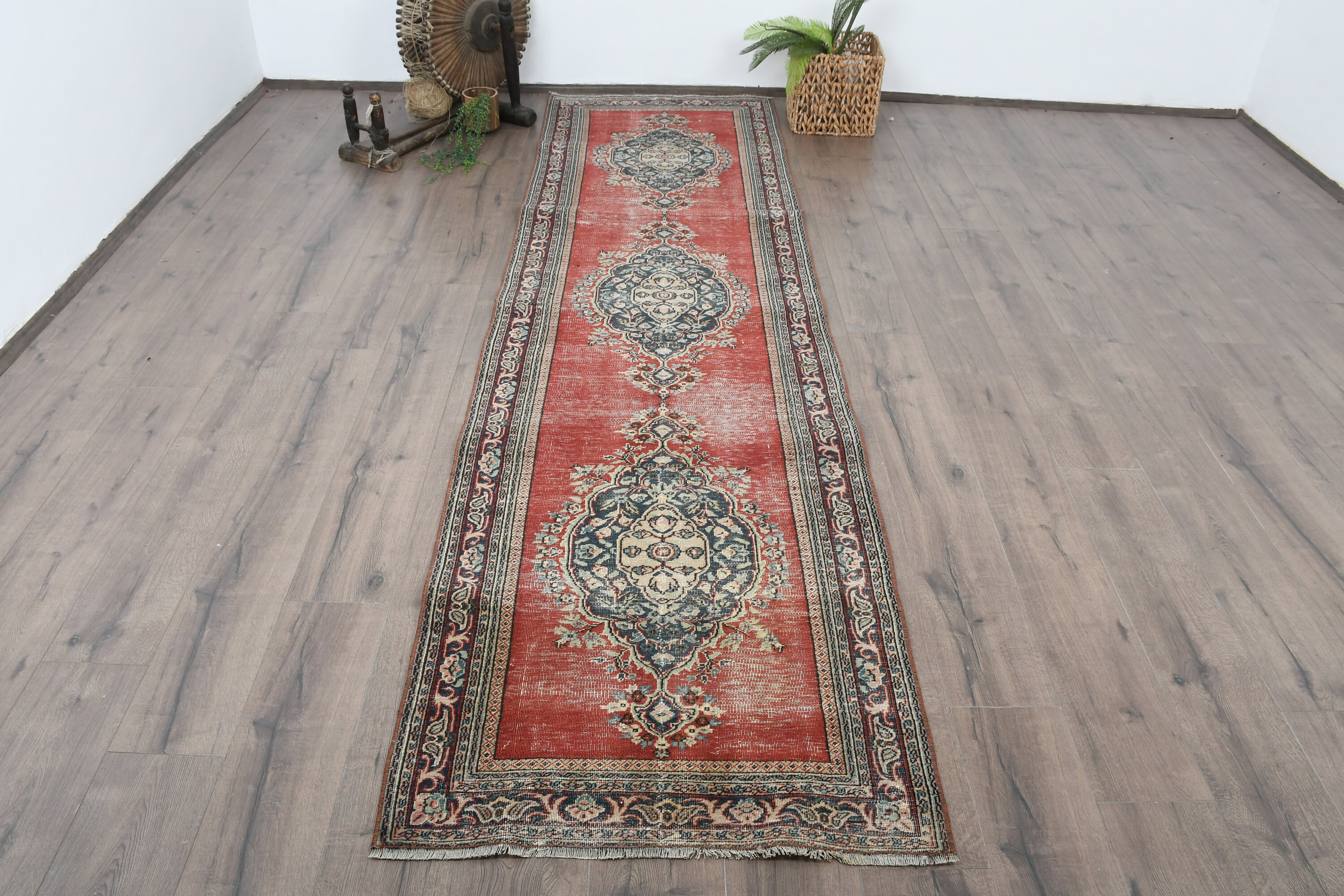 Dakota Fields Classic Patchwork Runner Rug, 33.1x128 Inch Red Rug | Wayfair