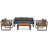 Parshva 72.56'' Wide With Cushions