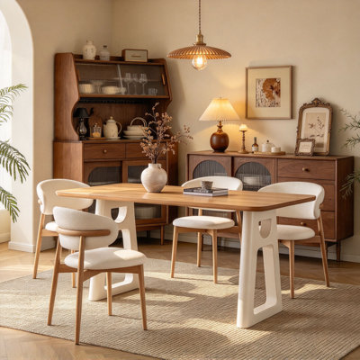 Solid Oak Rectangular Dining Table