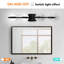 Luminaire de salle de bain à DEL noir minimaliste avec abat-jour en acrylique cristal sable - Éclairage décoratif mural pour miroirs de salle de bain-870743120-870743121