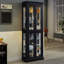 Vitrine lumineuse vitrée, armoire de rangement en verre