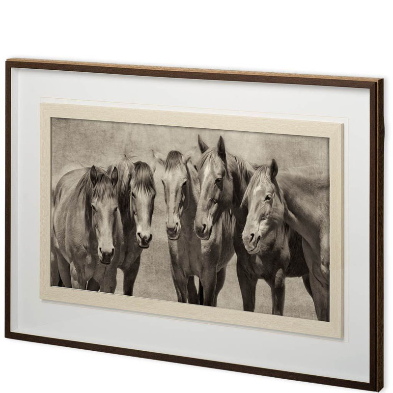Custom Meeting of the Minds by PH Burchett Hand Embelished Framed Art Print Matted under Glass