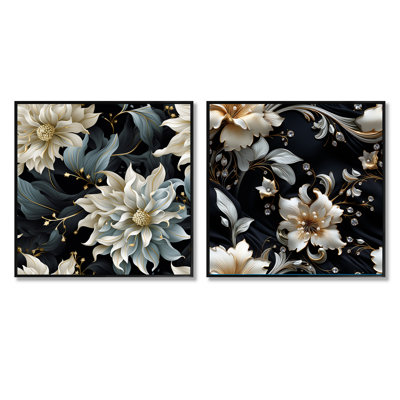 Clyburn - Abstract Square Collage Set Of 2