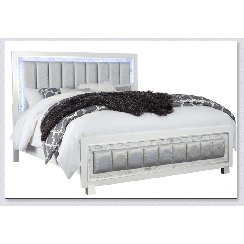 Skye Marble White Full Bed