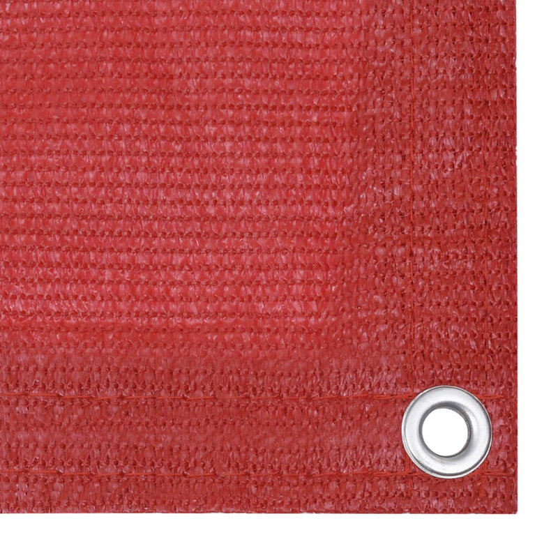 Haffey 89916.05 cm H x 500.38 cm W Vinyl Fence Panels Fencing, Red, 30cm H x 236cm W x 1.18cm D