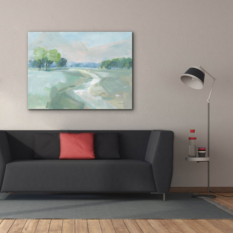 «Country Road» par Danhui Nai, art mural sur toile, H 40 po x l 54 po