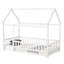 Lit en bois pour lit simple avec structure de toit, garde-corps de sécurité-950094653-950094642