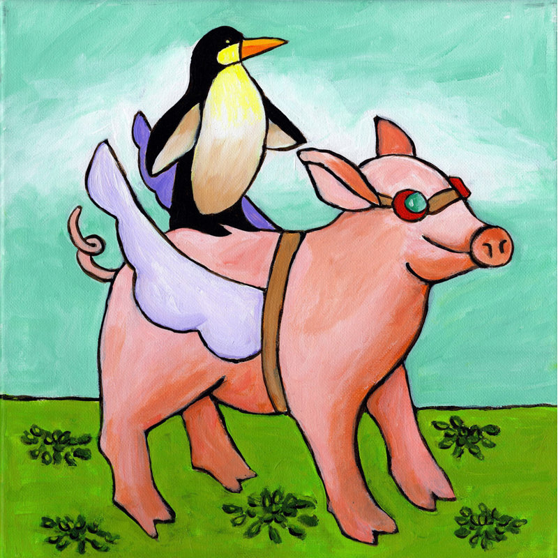 Janet Nelson - Wrapped Canvas Painting, 45cm H x 45cm W x 3.81cm D