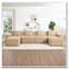 Canapé modulaire 4 places en forme de U sans os, canapé modulaire Cloud avec assise profonde, canapé modulaire moderne 4 places avec coussins décoratifs et 2 repose-pieds mobiles-486286069