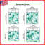 Couvre-lit matelassé vert à motif floral toutes tailles-126083449