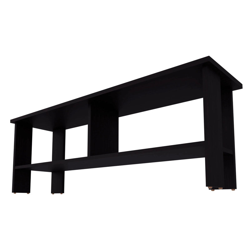 Meuble télé avec rangement ouvert Wengue, Brun