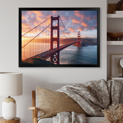 San Francisco Golden Gate Solitude III - impression sur toile encadrée en Californie