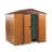 6 ft. x 6 ft. Metal Storage Shed with Sliding Doors-123384838-123384843