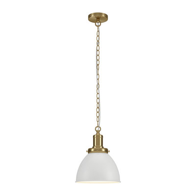 Elodie 1 - Light Brass Dome Pendant