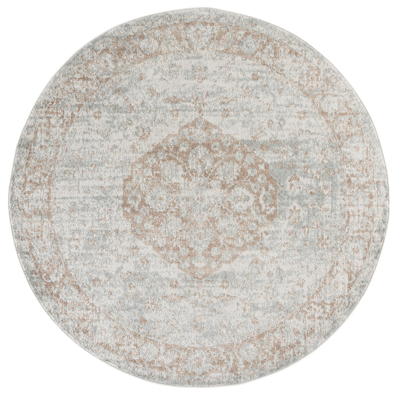 Madison Performance Oriental Rug, 6'-7" X 6'-7" Round