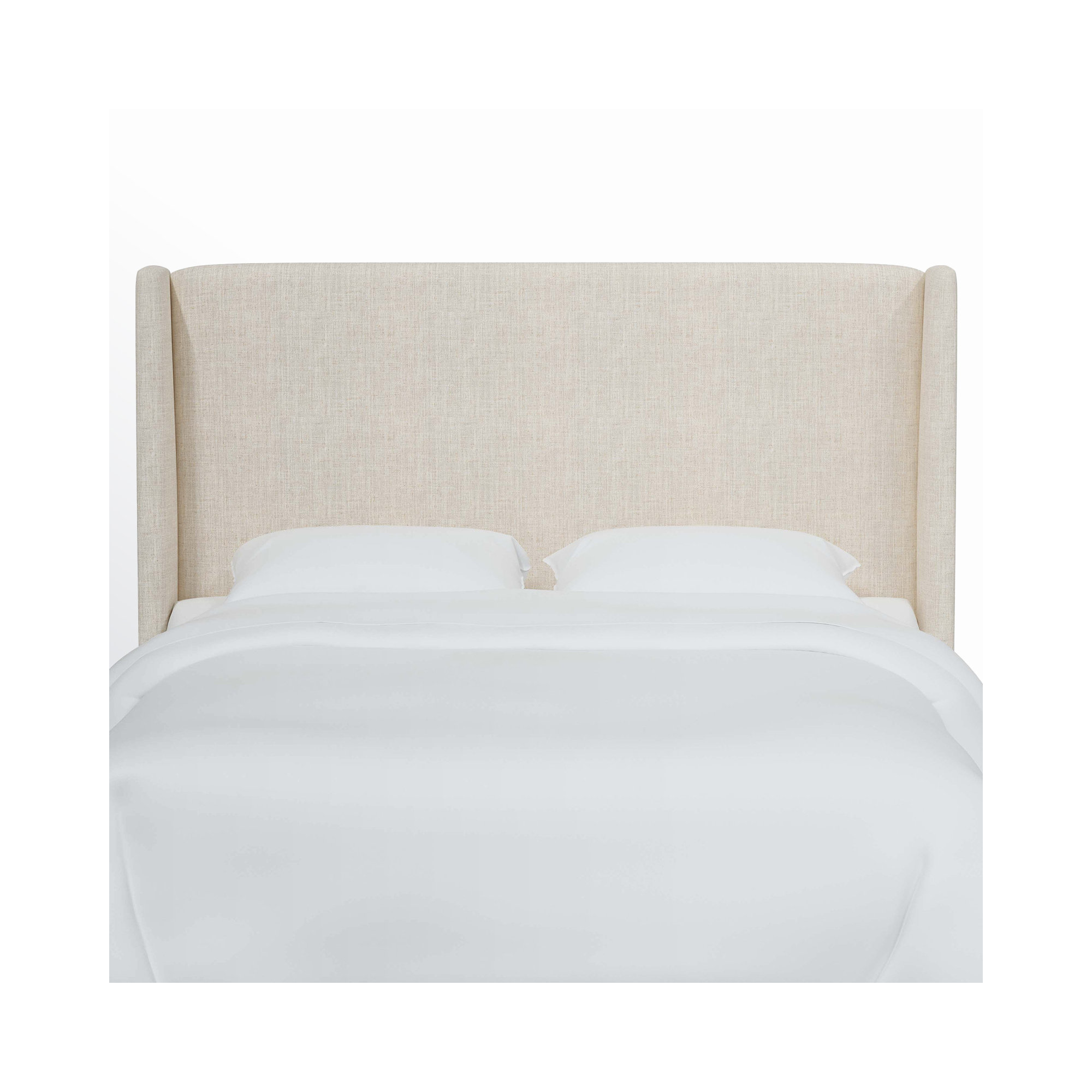 Bellfield Upholstered Headboard, California King, Classic Talc Linen