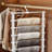 JOYBOS 7-Layer Stainless Steel Pants Rack, Multi-Functional Household Hanger, Storage Artifact for Scarves and Pants, Wardrobe Organizer & Display Rack,2pack