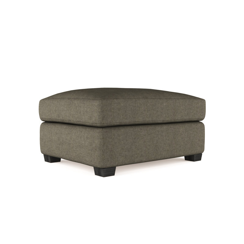 Repose-pieds Thompson, Velours moelleux graphite, Patiné
