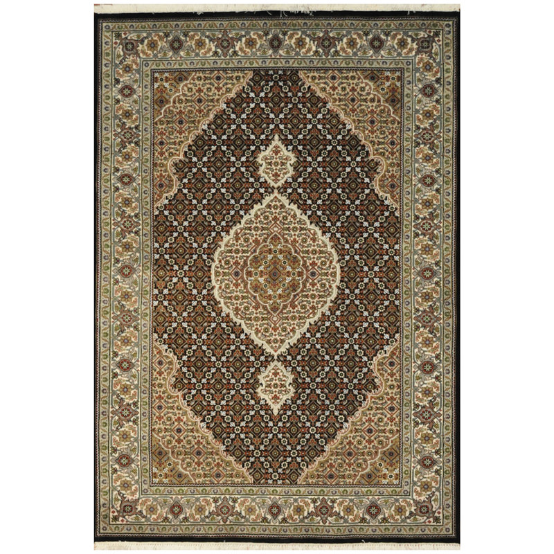 Tapis en laine noué à la main Donko Indo Tabriz