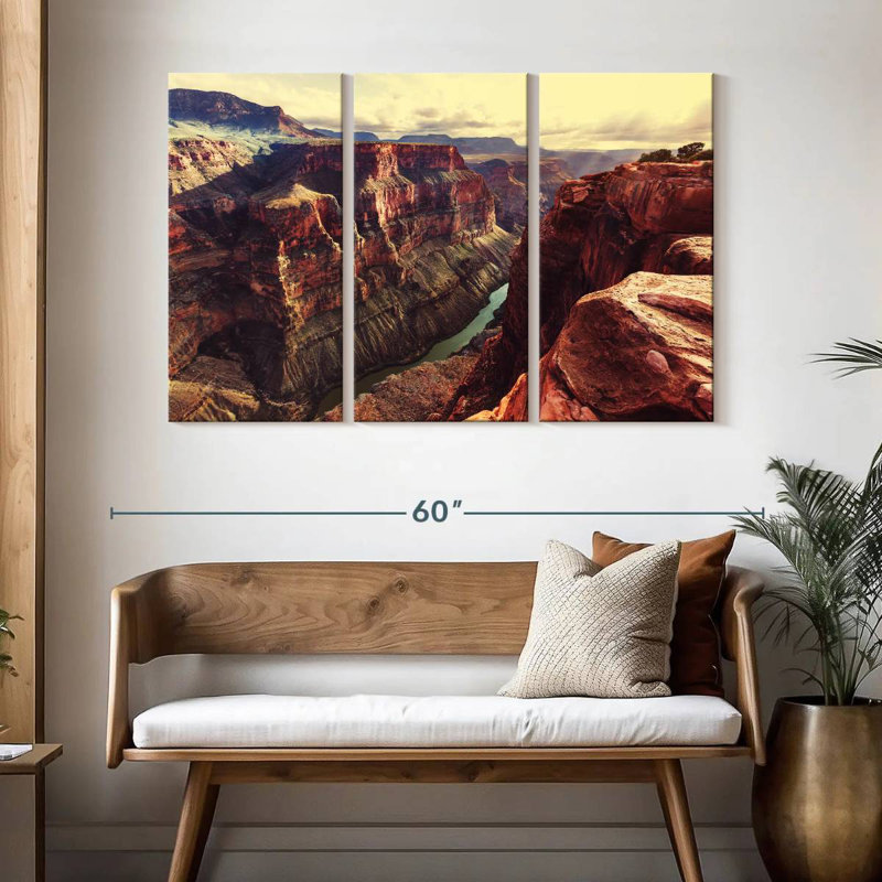 Alvord vue magnifique sur le Grand Canyon, H 32 po x l 50 po