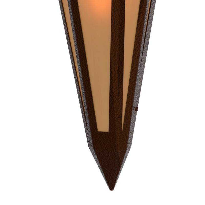 Brum 2 - Light Flush Mounted Sconce, Mahogany Bronze, Mica, Silver