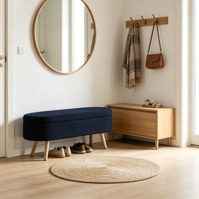 Banc de rangement rembourré Boucle