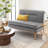 Kishonna 45'' Faux Leather Loveseat-565551639