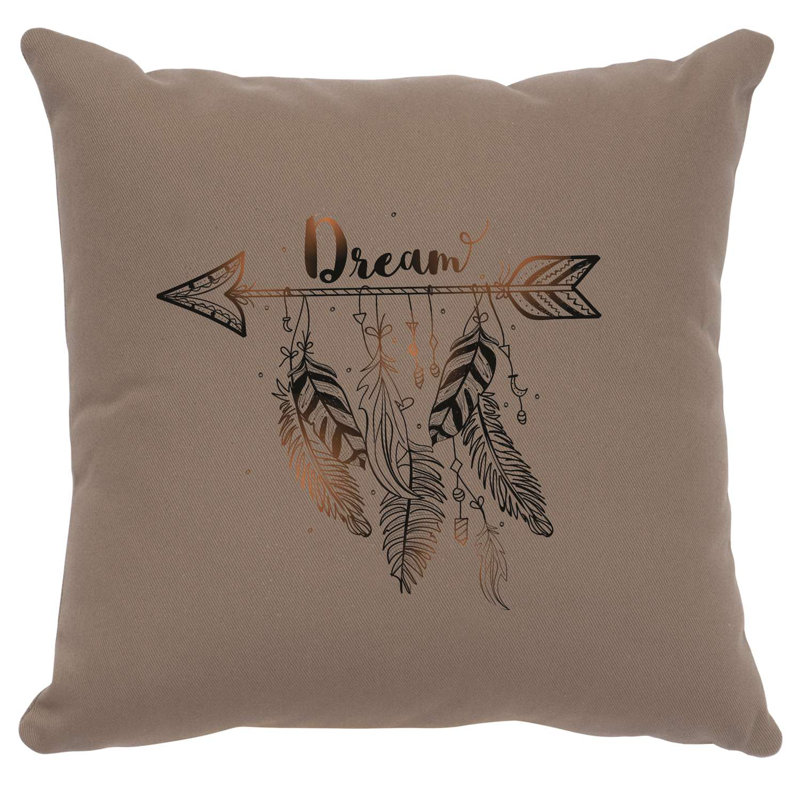Coussin Wooded River - Dream - brique de coton, Rouge