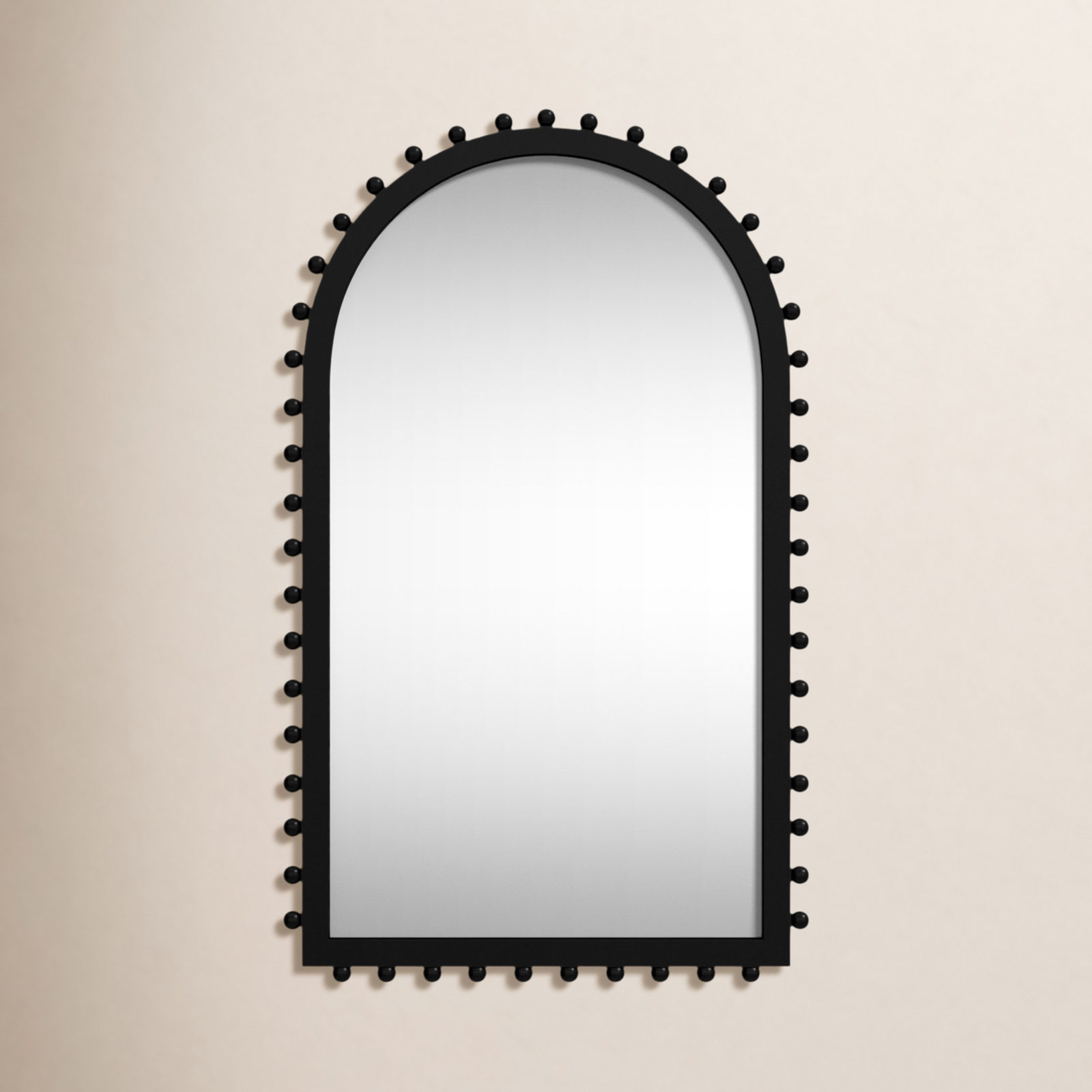 39" Accent Mirror, Black