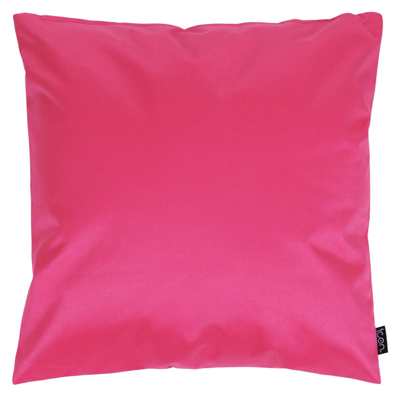 Indoor / Outdoor Abstract Pink Square Throw Cushion