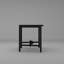 Banc de foyer noir en fer (ensemble de 4)