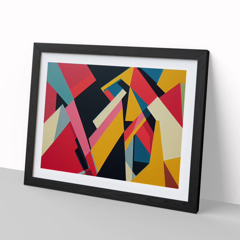 Abstract Shapes Vol.4 - Framed Print, Black Framed, 46cm H x 64cm W x 2cm D