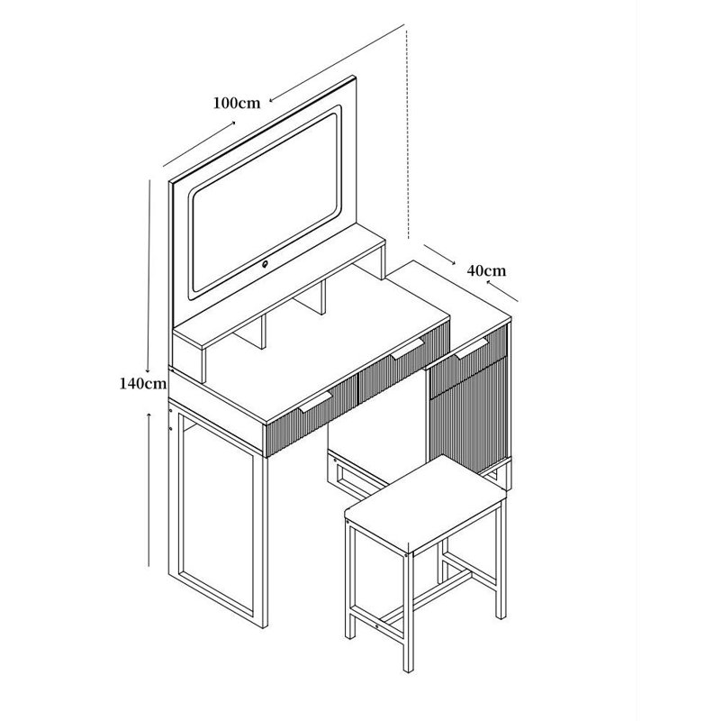 Luna Dressing Table