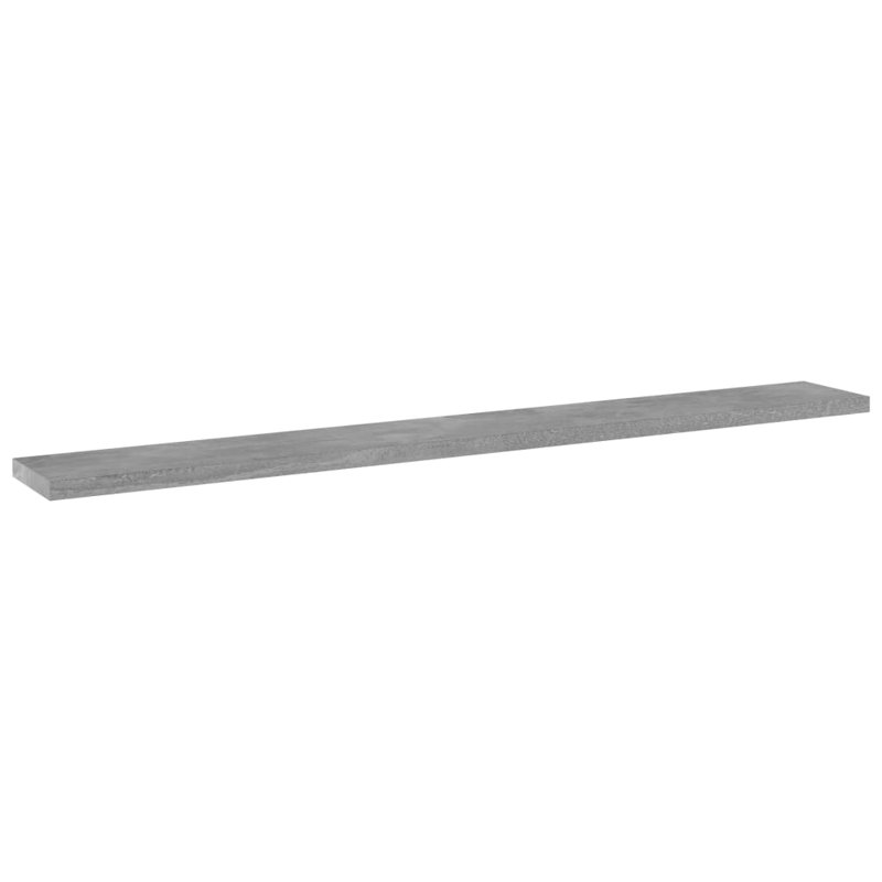 Tablettes pour bibliothèque 8 pièces en bois d'ingénierie, Gris, (8 tablettes) H 0,6 po x l 31,5 po x P 3,9 po