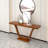 Modern simple solid wood console table-1346403380