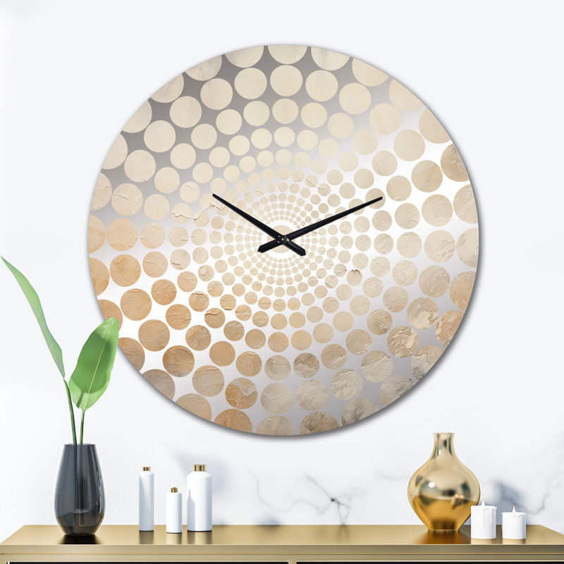 Gallier - Horloge murale abstraite en marbre, Grand