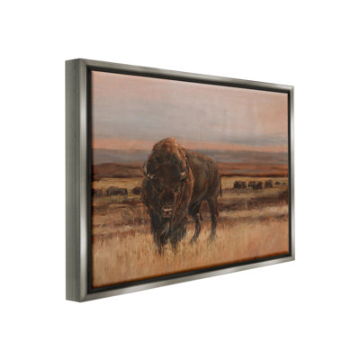 " Traditional Bison Landscape " Print