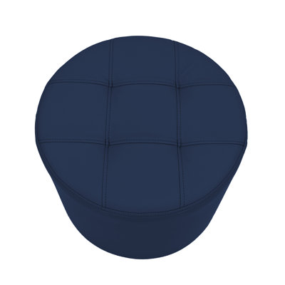 Faux Leather Ottoman