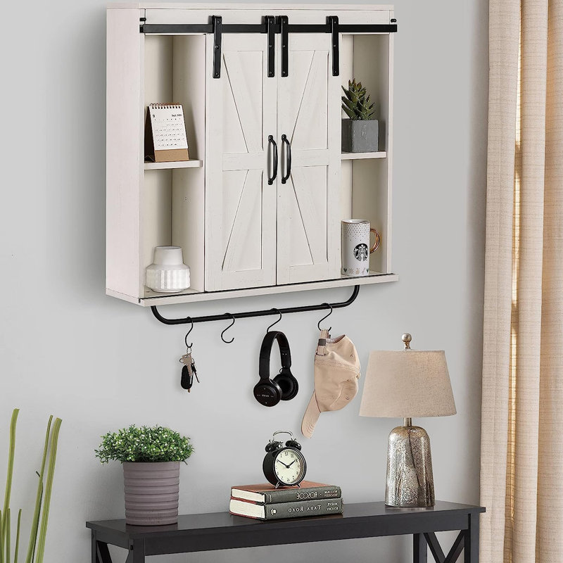 Armoire murale Latanisha, Blanc