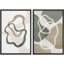 Multicolore géométrique pastel, formes abstraites, art moderne, décoration murale, minimaliste, 2 pièces-98109929-98109930