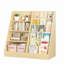 Bibliothèque pour enfants et organisateur de rangement pour jouets, étagère à livres en bois pour enfants avec support pour bibliothèque