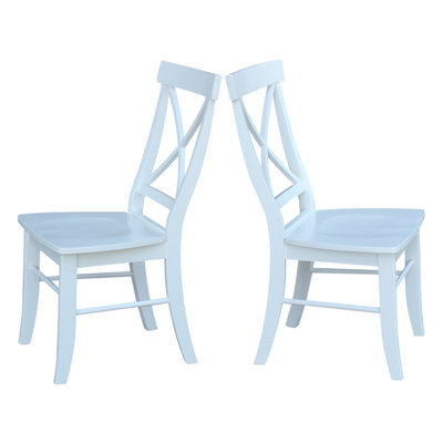 Bellmead Solid Wood Cross Back Side Chair