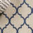 Arabesque Ogee Trellis Beige/Navy Indoor/Outdoor Rug-1546335260