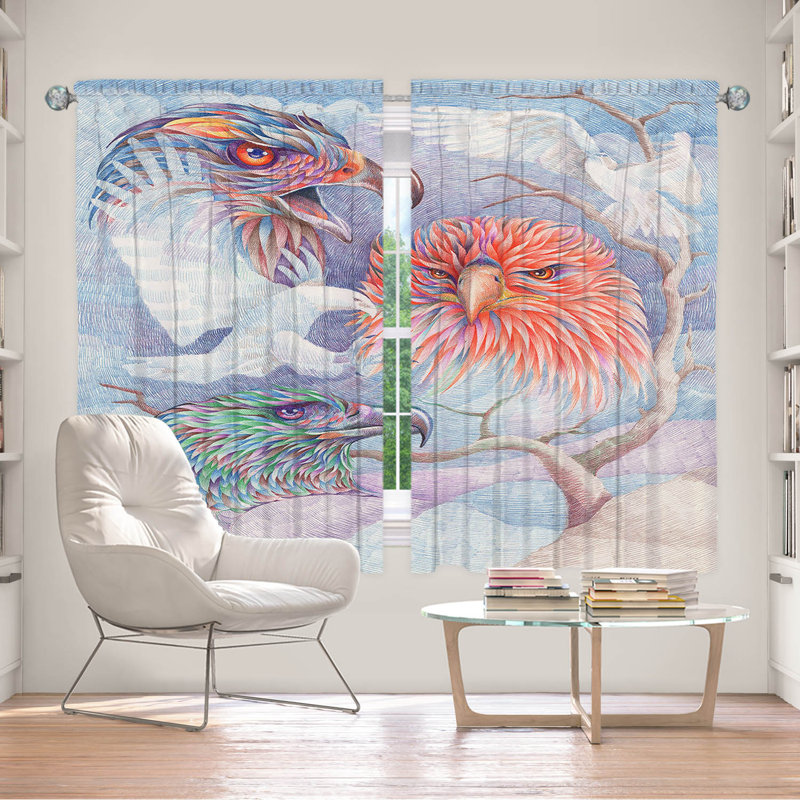 Paire de rideaux obscurcissant avec passe-tringle Delaughter Room, L 40 po x L 52 po