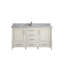 Meuble-lavabo simple 60 po avec comptoir en quartz Aberdeen