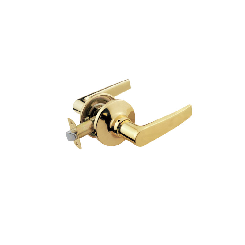 Passage Door Lever, Straight Handle, Polished Brass, Passage (Hall & Closet)
