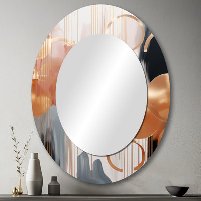 Miroir mural moderne doré et doré Harmony II